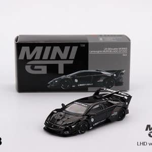 Mini GT Lamborghini LB-Silhouette WORKS MURCIELAGO GT Evo Negro