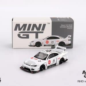 Mini GT #1054 Nissan Silvia S15 #23 LBWK White 1:64