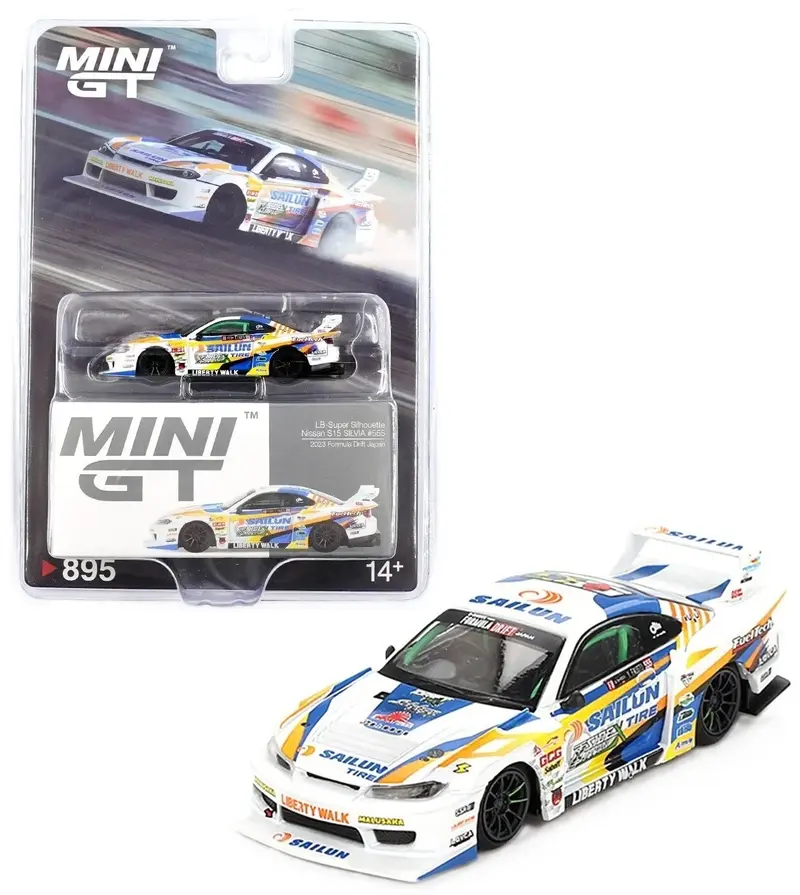 Mini GT #895 LB-Super Silhouette Nissan S15 SILVIA #555 164 blister