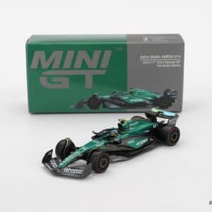 Mini GT Aston Martin AMR24 #14 Fernando Alonso 2024 Bahrain GP 1:64