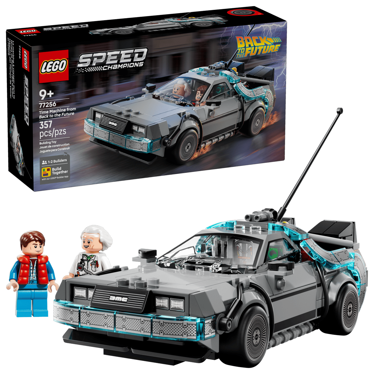 LEGO Speed Champions Zeitmaschine aus Zurück in die Zukunft 77256