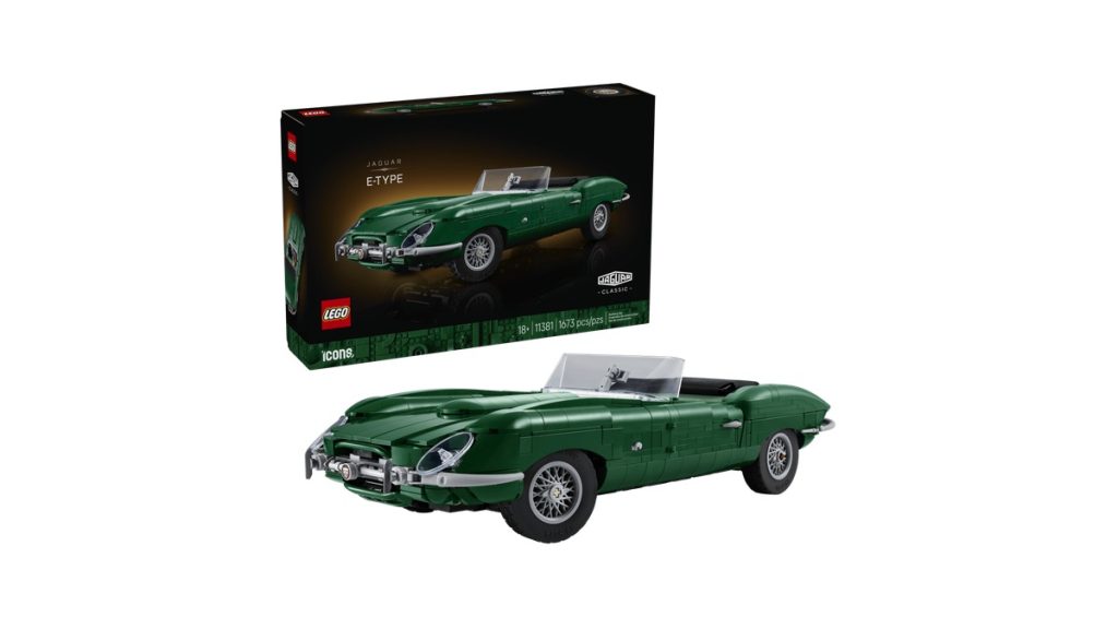 LEGO Icons Jaguar E-Type 11381 mit Verpackung und Modell
