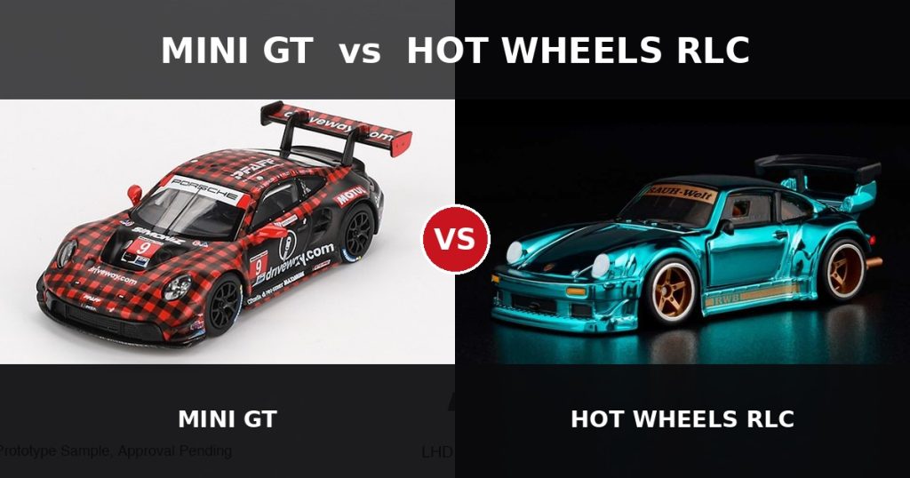 Mini GT vs Hot Wheels RLC Vergleich für 1:64 Sammler